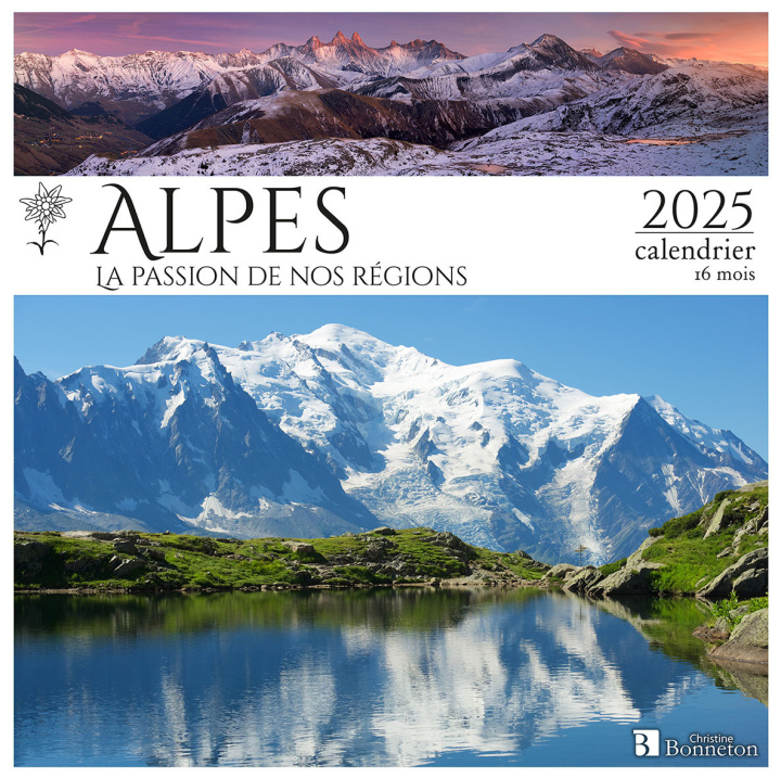 Kalendář/Diář Calendrier Alpes 2025 