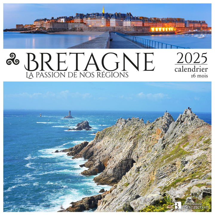 Kalendarz/Pamiętnik Calendrier Bretagne 2025 