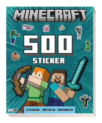 Kniha Minecraft: 500 Sticker- Stickern - Rätseln - Ausmalen 