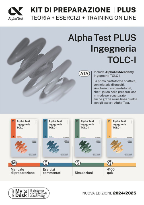 Książka Alpha Test Plus Ingegneria. TOLC-I. Kit di preparazione Plus Stefano Bertocchi