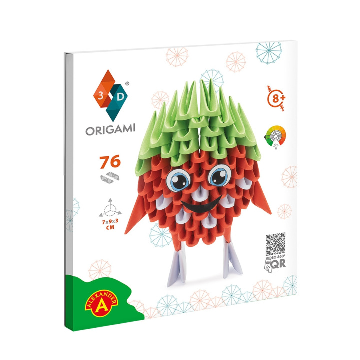 Book Origami 3D Truskawka 