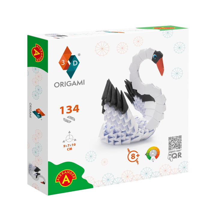 Hra/Hračka Origami 3D Łabędź 
