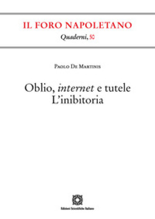 Kniha Oblio, internet e tutele. L'inibitoria Paolo De Martinis