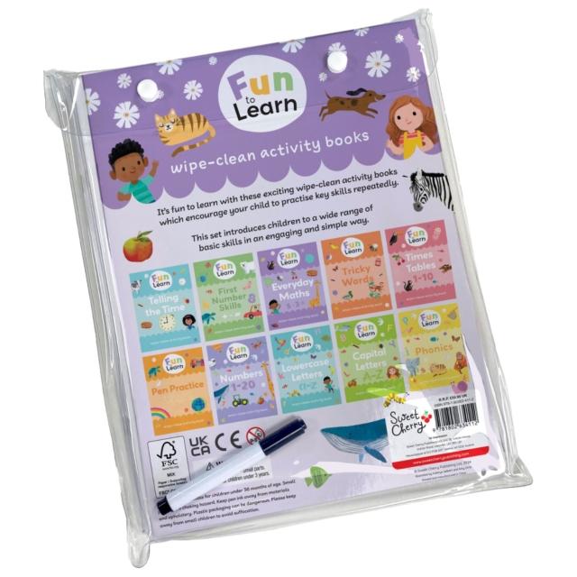 Knjiga Fun to Learn Wipe Clean Set Sweet Cherry Publishing