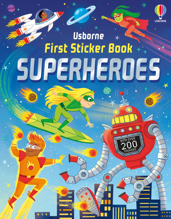 Könyv First Sticker Book Superheroes Kate Nolan