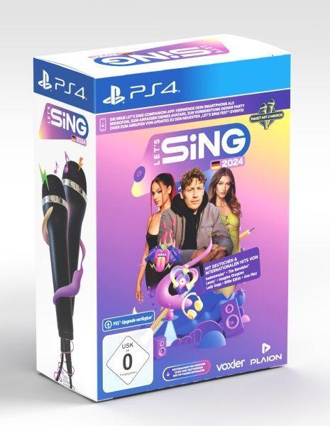 Digital Let's Sing 2024 German Version [+ 2 Mics] (PlayStation PS4) 