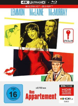 Video Das Appartement, 1 4K UHD-Blu-ray + 1 Blu-ray (2-Disc Limited Collector's Edition im Mediabook) Billy Wilder