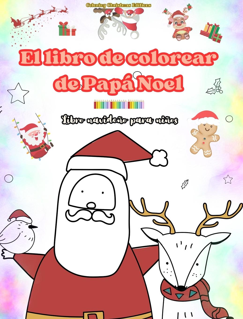Könyv El libro de colorear de Papá Noel 