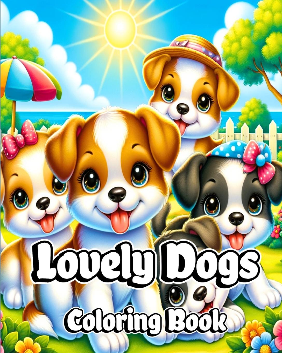 Kniha Lovely Dogs Coloring Book 