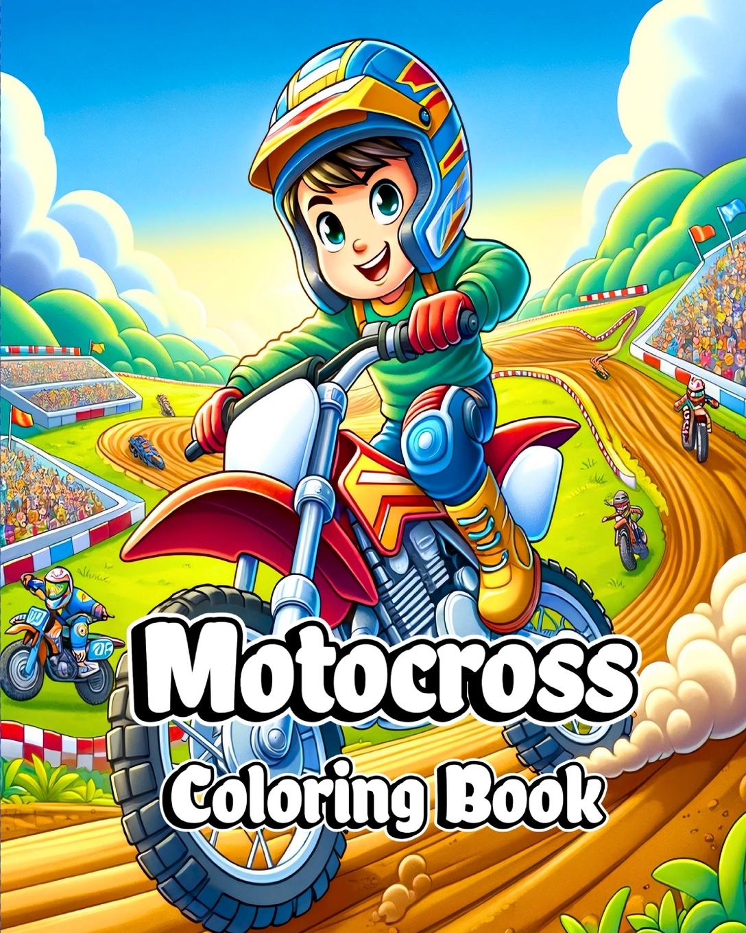 Buch Motocross Coloring Book Sophia Caleb