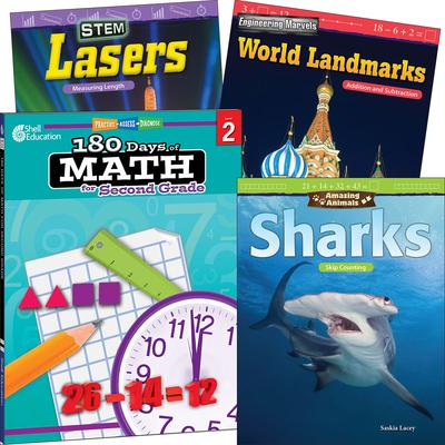Spel/speelgoed Learn-At-Home: Explore Math Bundle Grade 2: 4-Book Set Multiple Authors