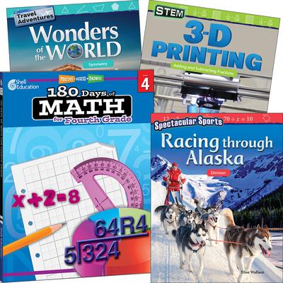 Igra/Igrača Learn-At-Home: Explore Math Bundle Grade 4: 4-Book Set Multiple Authors