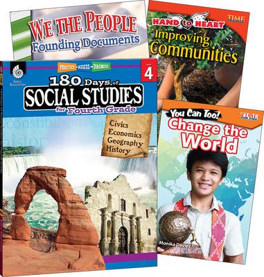 Igra/Igračka Learn-At-Home: Social Studies Bundle Grade 4: 4-Book Set Multiple Authors