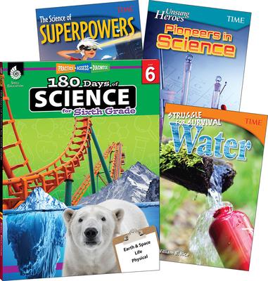 Hra/Hračka Learn-At-Home: Science Bundle Grade 6: 4-Book Set Multiple Authors