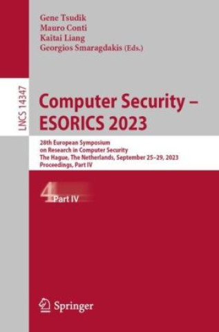 Book Computer Security - ESORICS 2023 Gene Tsudik