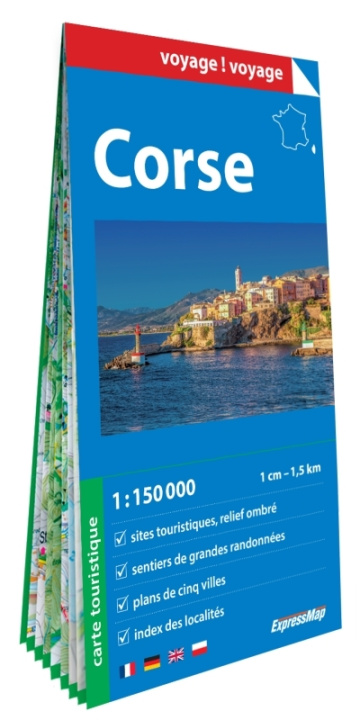 Carte Corse 1/150.000 (carte grand format en papier) 