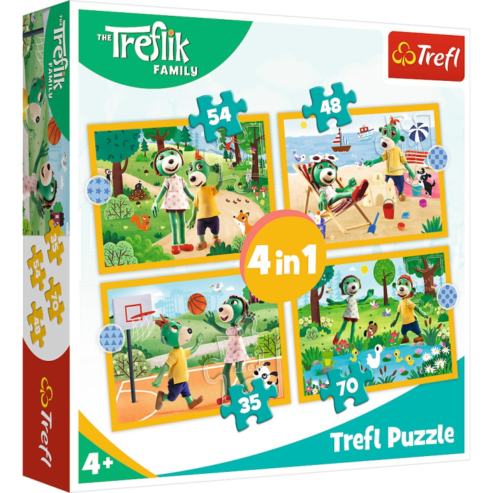 Libro Puzzle 4w1 Trefliki na wakacjach 34623 