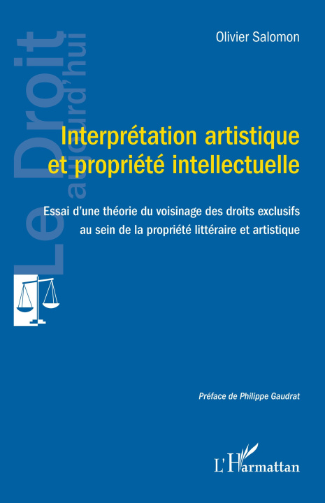 Kniha Interprétation artistique  et propriété intellectuelle Salomon