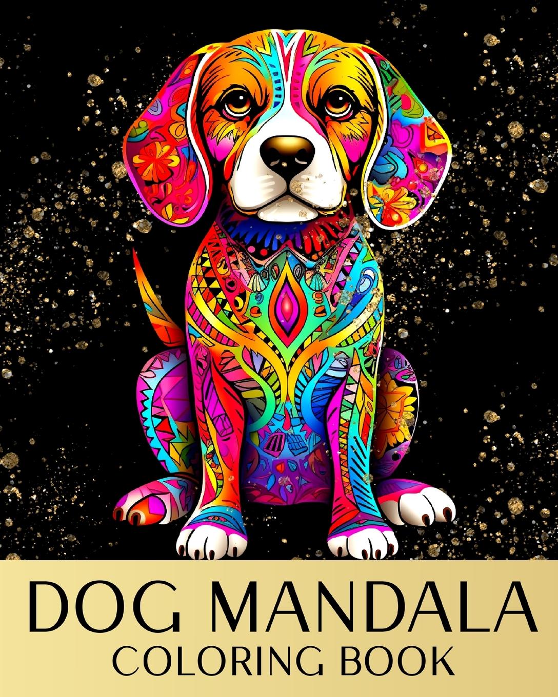Könyv Dog Mandala Coloring Book 
