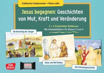 Game/Toy Jesus begegnen: Geschichten von Mut, Kraft und Veränderung. 3 x 5 Kinderbibel-Bildkarten. Mit Arbeitsblättern für Klasse 3 und 4. Kamishibai Bildkarte Catharina Fastenmeier