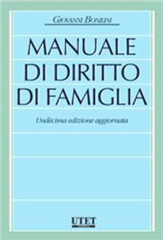 Könyv Manuale di diritto di famiglia Giovanni Bonilini
