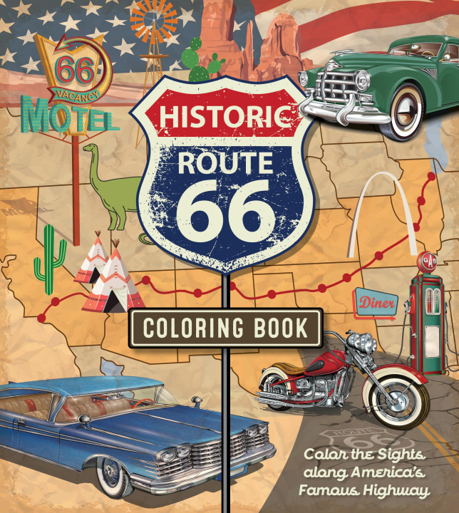 Kniha The Route 66 Coloring Book 