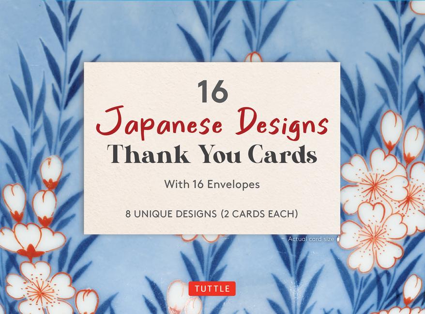 Game/Toy 16 Japanese Designs Thank You Cards 