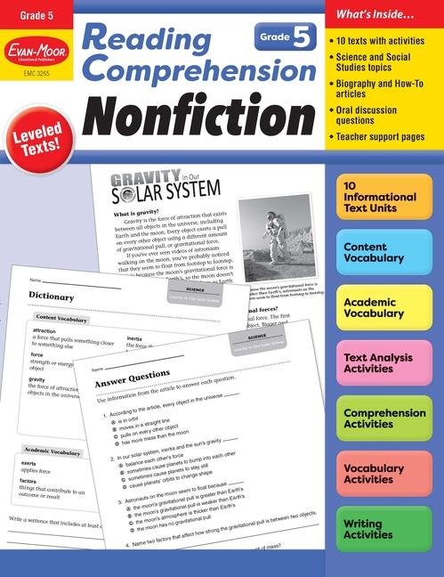 Carte Reading Comprehension: Nonfiction, Grade 5 Teacher Resource 
