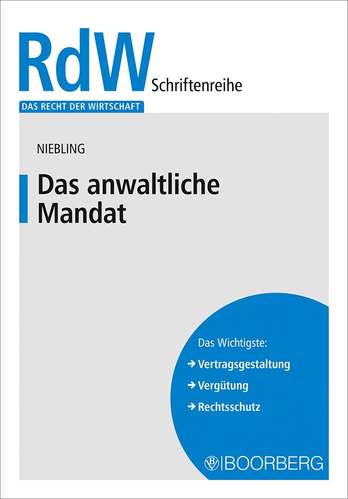 Knjiga Das anwaltliche Mandat Jürgen Niebling