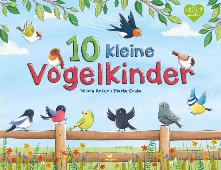 Kniha 10 kleine Vogelkinder Marta Costa