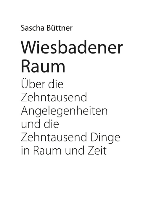 Kniha Wiesbadener Raum 