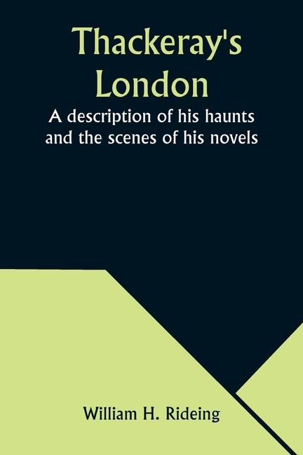 Libro Thackeray's London William H. Rideing