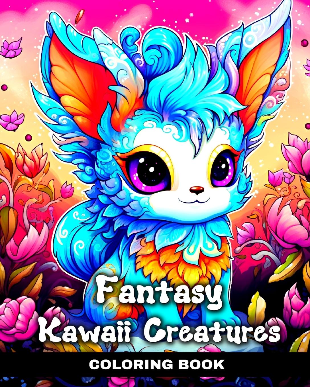 Carte Fantasy Kawaii Creatures Coloring Book 