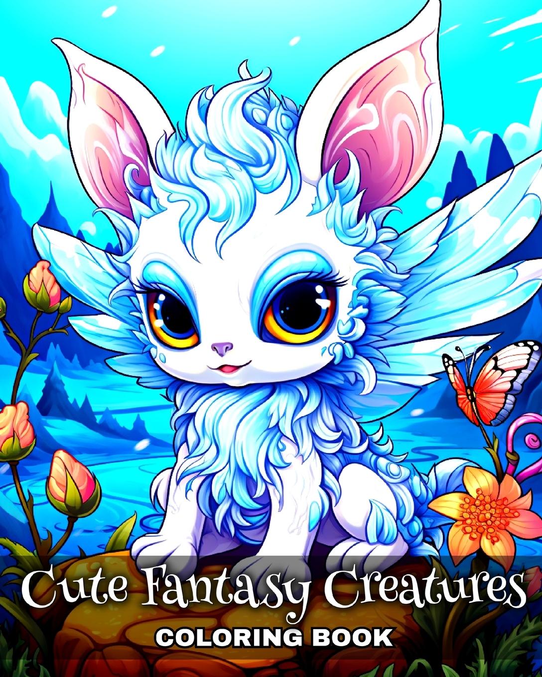Carte Cute Fantasy Creatures Coloring Book 