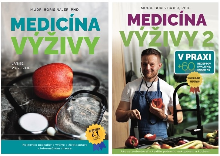 Kniha Medicína výživy 1+2 - limitovaná edícia MUDr. Boris Bajer