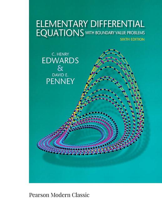 Book Elementary Differential Equations with Boundary Value Problems (Classic Version) C. Edwards