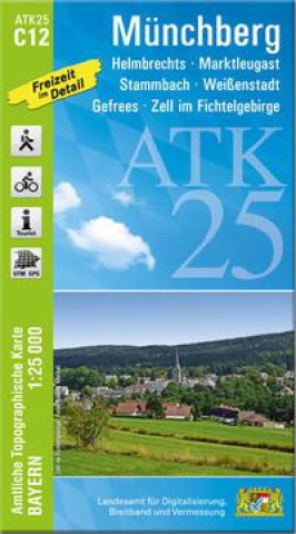 Tiskovina ATK25-C12 Münchberg (Amtliche Topographische Karte 1:25000) 