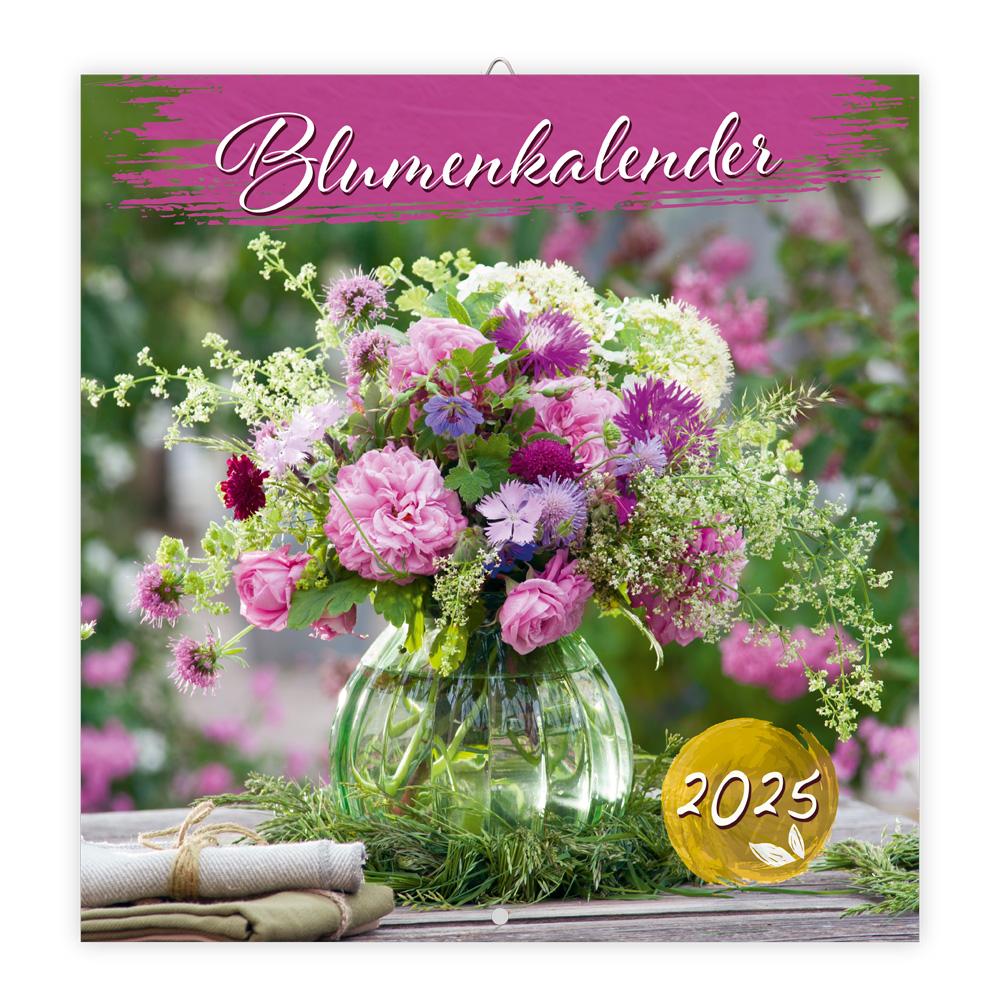 Naptár/Határidőnapló Trötsch Broschürenkalender Blumenkalender 2025 