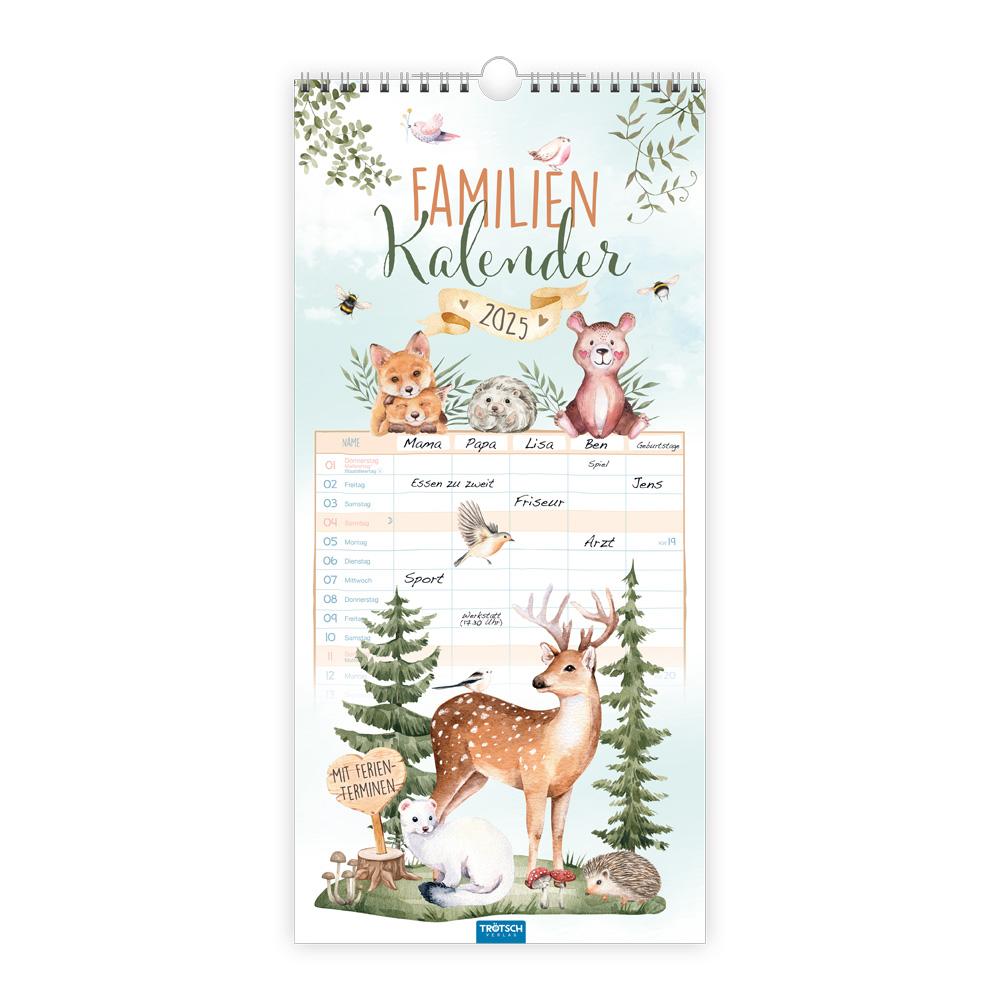 Calendar / Agendă Trötsch Familienkalender Waldfreunde 2025 