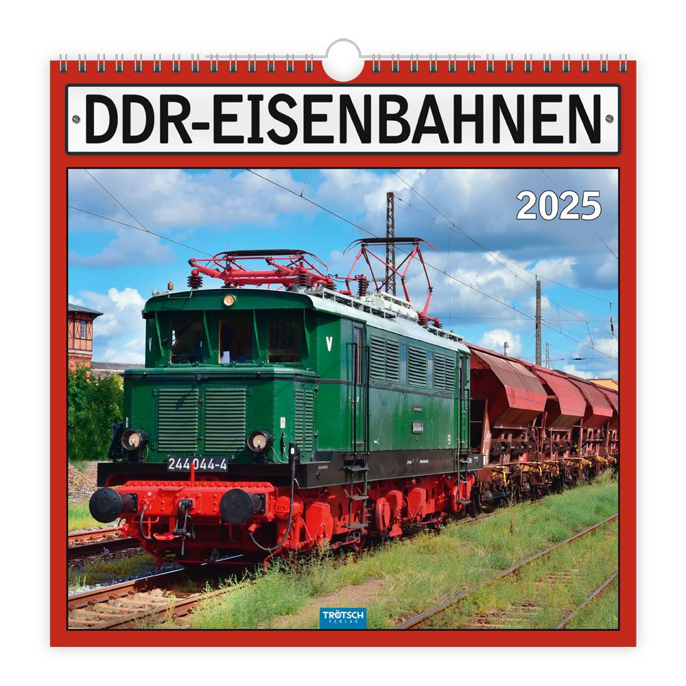 Kalendar/Rokovnik Trötsch Technikkalender DDR-Eisenbahnen 2025 