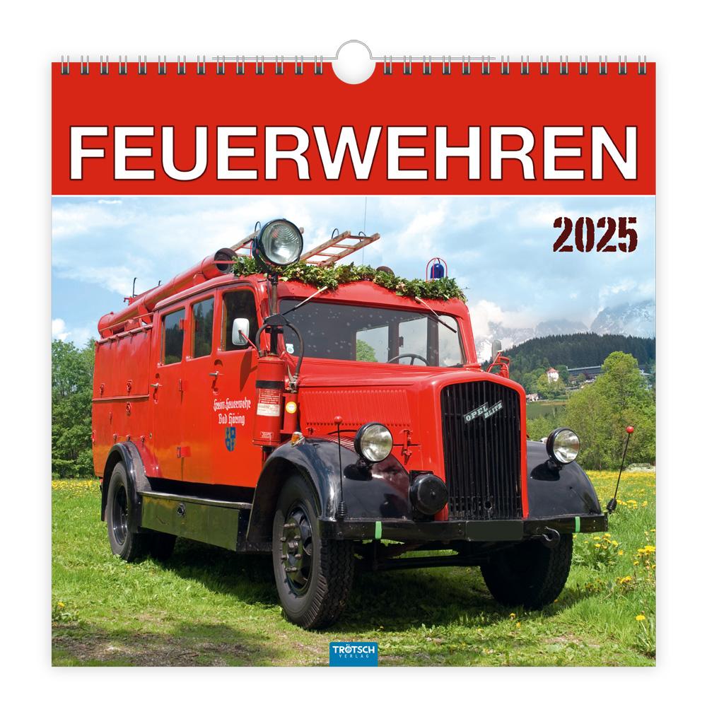 Календар/тефтер Trötsch Technikkalender Feuerwehren 2025 