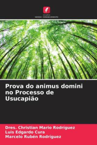 Knjiga Prova do animus domini no Processo de Usucapi?o Luis Edgardo Cura