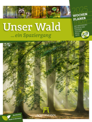 Kalendarz/Pamiętnik Unser Wald - Wochenplaner Kalender 2025 