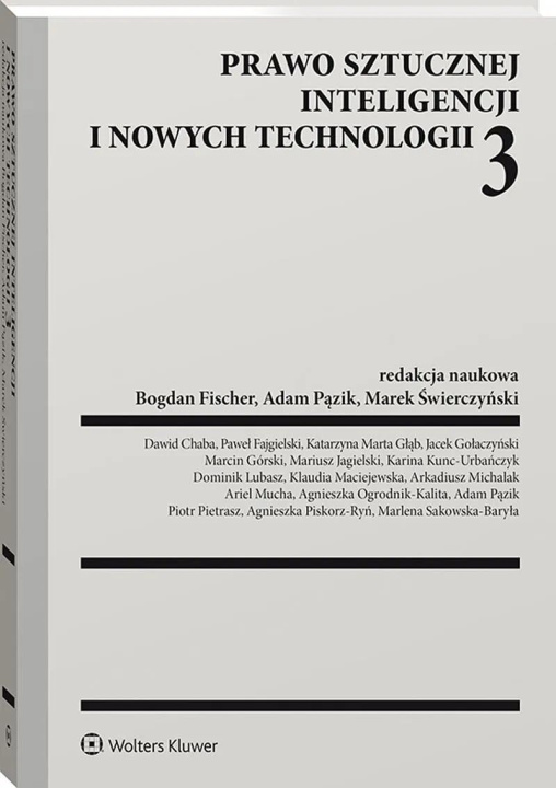 Kniha Prawo sztucznej inteligencji i nowych technologii 3 