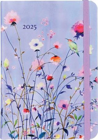 Kalendarz/Pamiętnik 2025 Lavender Wildflowers Weekly Planner (16 Months, Sept 2024 to Dec 2025) 