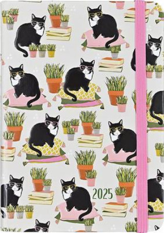 Calendario/Agenda 2025 Smarty Cats Weekly Planner (16 Months, Sept 2024 to Dec 2025) 