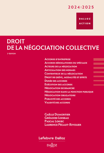 Knjiga Droit de la négociation collective 2024/25. 2e éd. Grégoire Loiseau