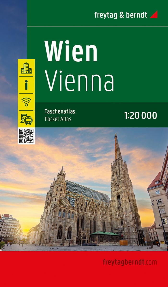Kniha Wien, Taschenatlas 1:20.000, freytag & berndt 