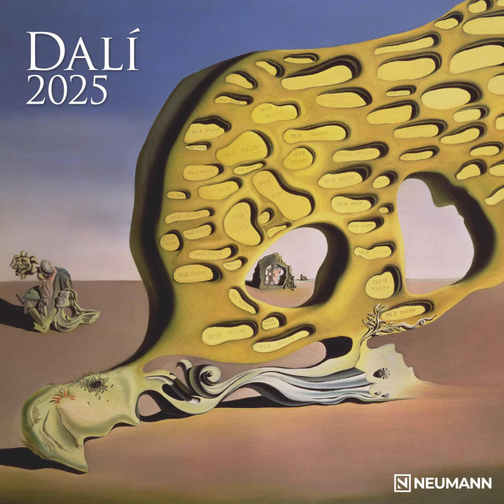 Kalendář/Diář Dali 2025 - Wand-Kalender - Broschüren-Kalender - 30x30 - 30x60 geöffnet - Kunst-Kalender 