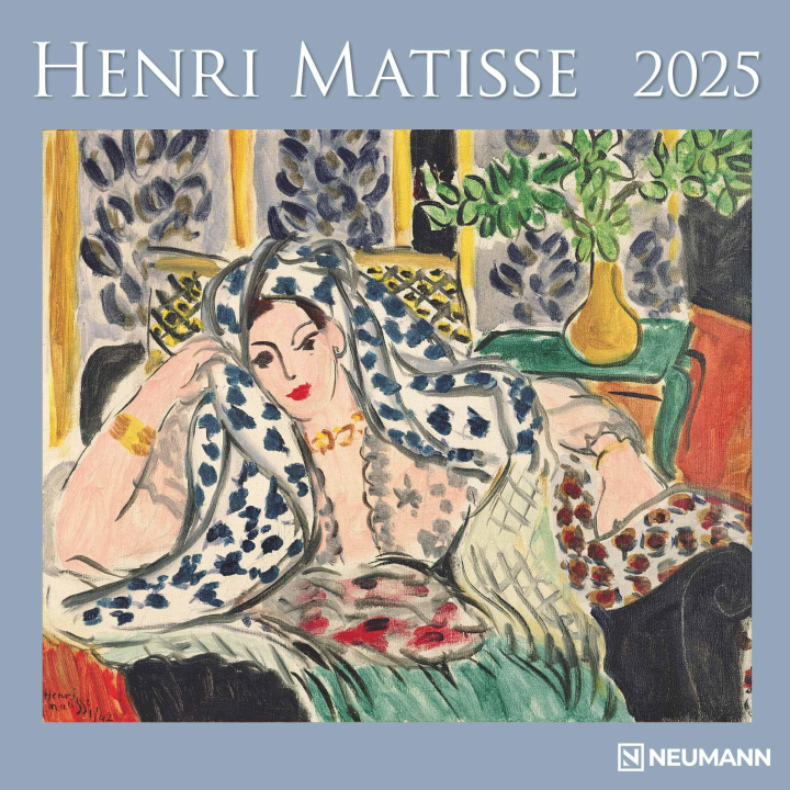 Календар/тефтер Henri Matisse 2025 - Wand-Kalender - Broschüren-Kalender - 30x30 - 30x60 geöffnet - Kunst-Kalender 